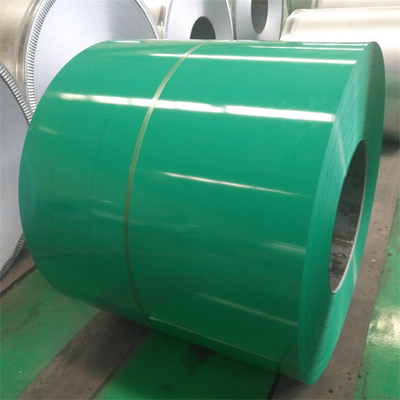 ASME Dx52Dは電流を通された鋼鉄コイルPPGI熱い浸された色を1200mm塗った0.4mmにPrepainted